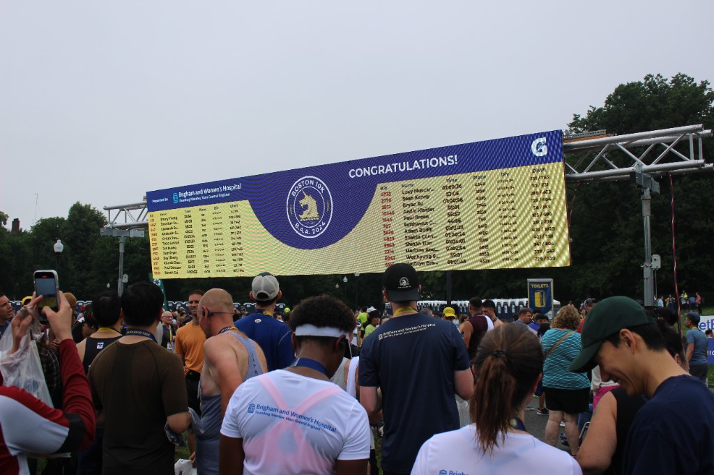 BAA 10K congratulations screen